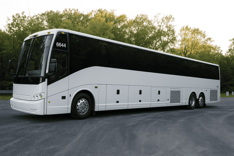 exterior of Deerfield Beach Minibus Company coach bus