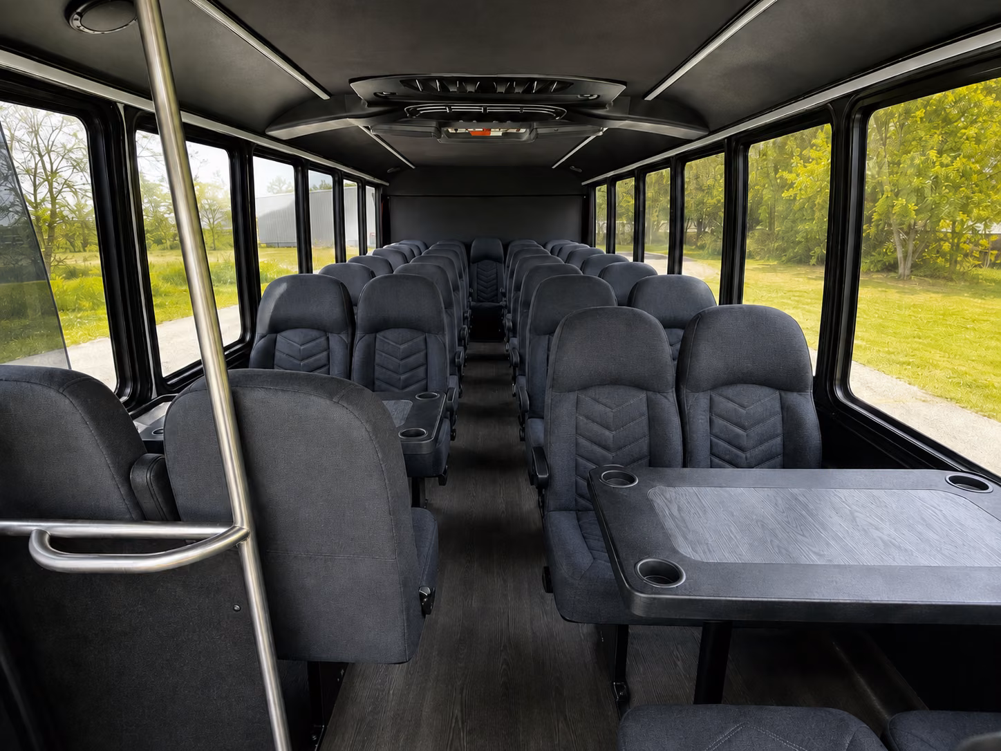deerfield beach 18 passenger minibus inside
