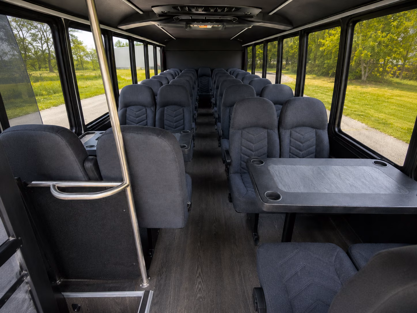 deerfield beach 18 passenger minibus interior