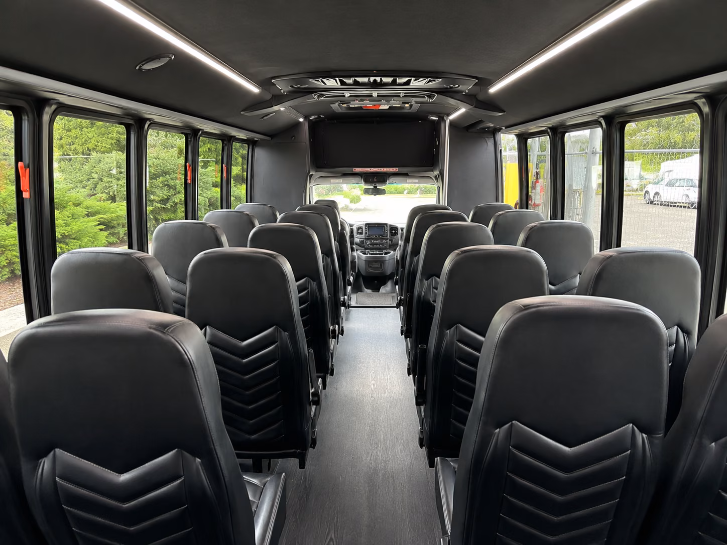 deerfield beach 20 passenger minibus interior