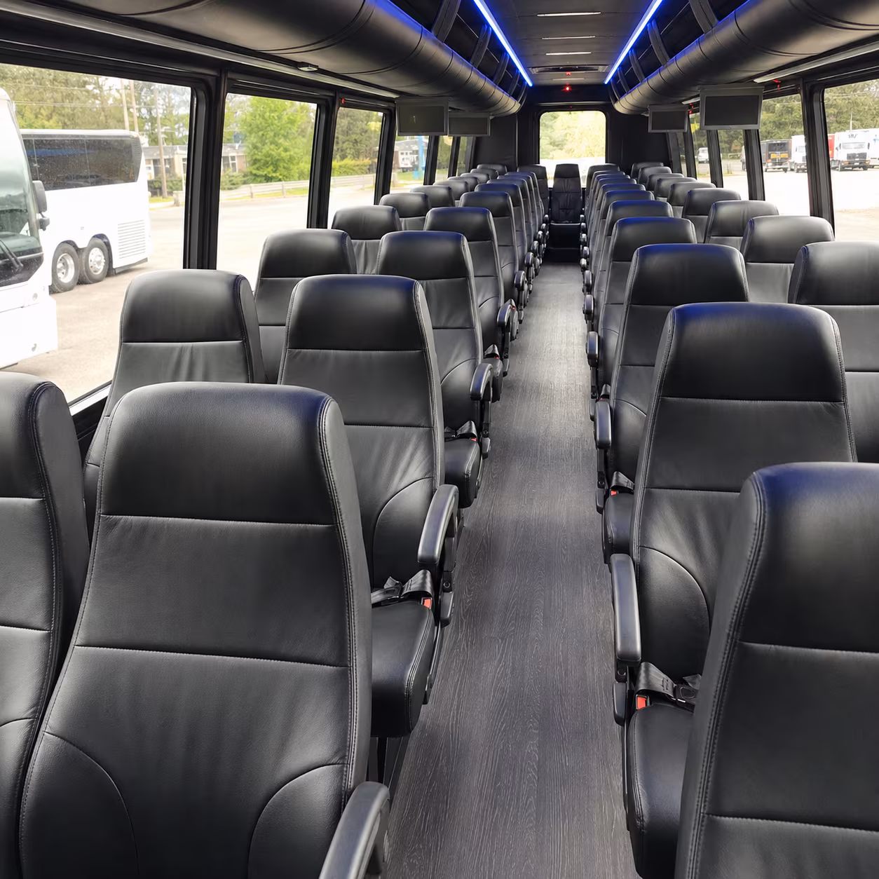 deerfield beach 25 passenger minibus interior