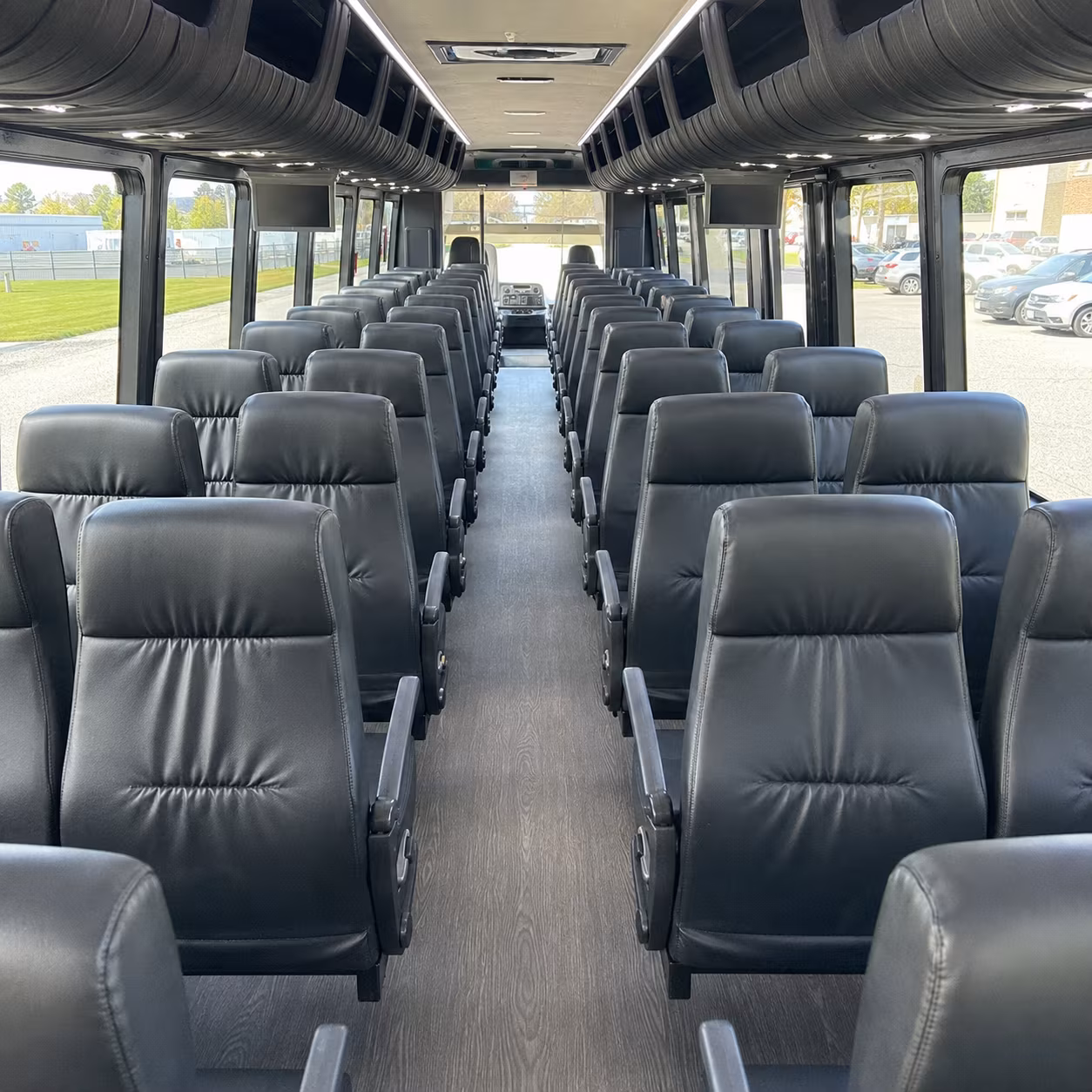 deerfield beach 30 passenger minibus inside
