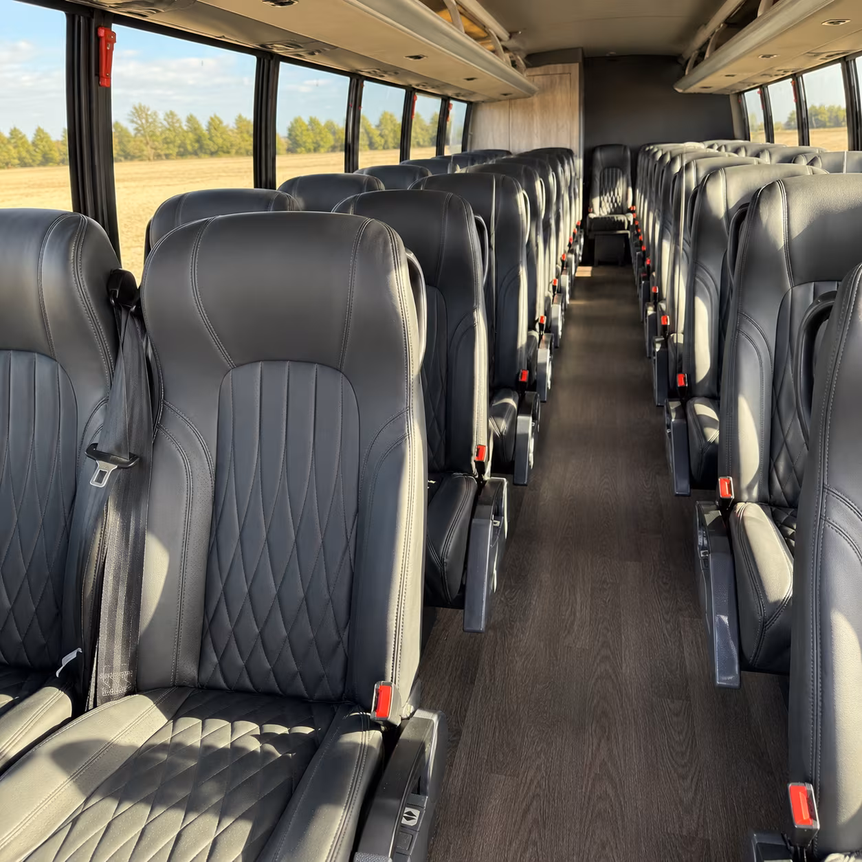 deerfield beach 35 passenger minibus inside