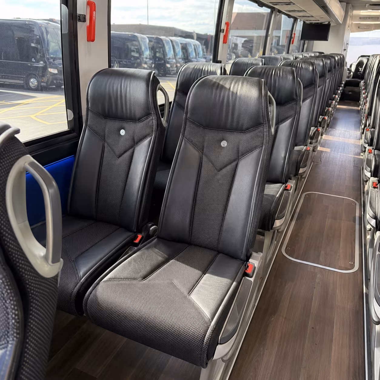 deerfield beach 40 passenger charter bus interior