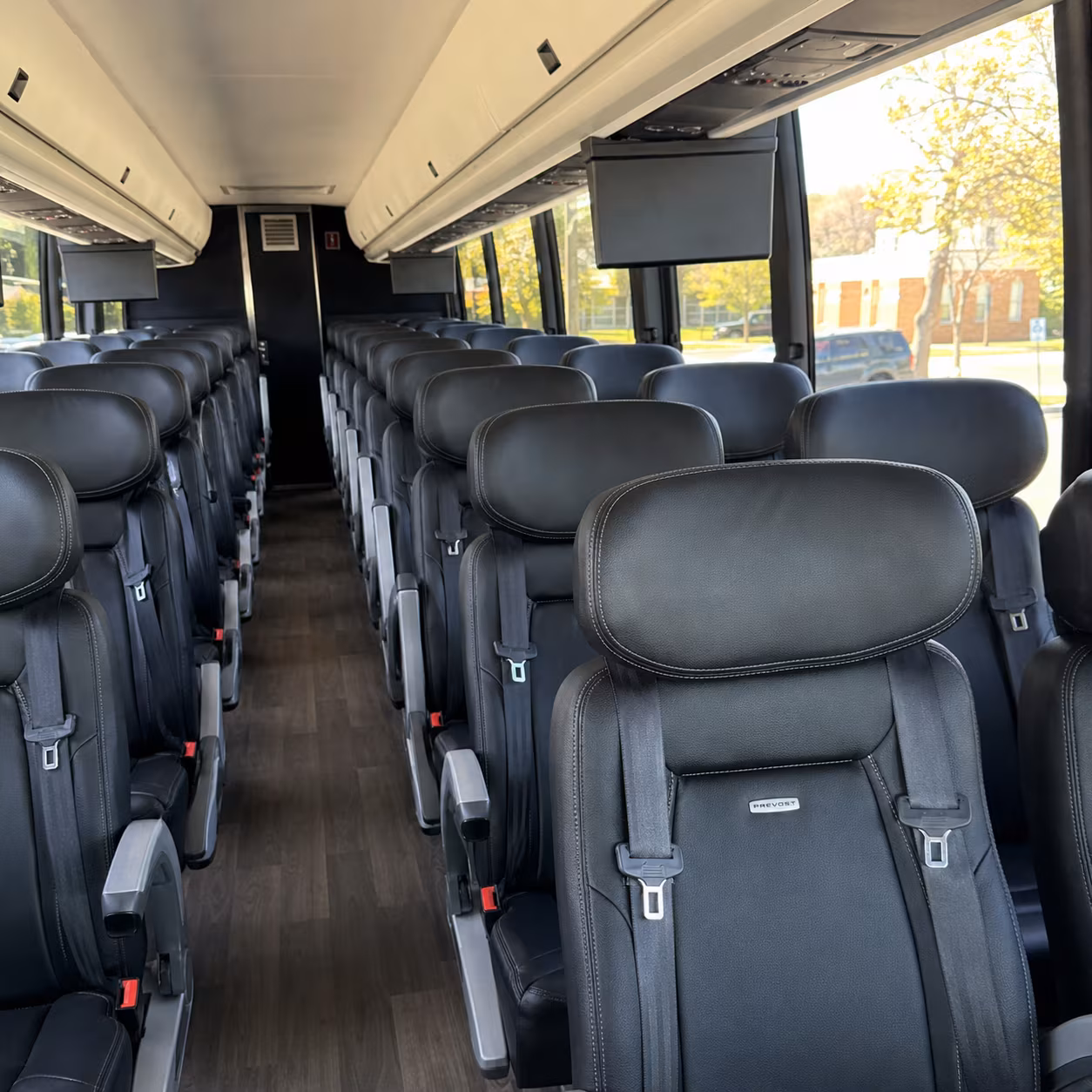 deerfield beach 45 passenger charter bus inside