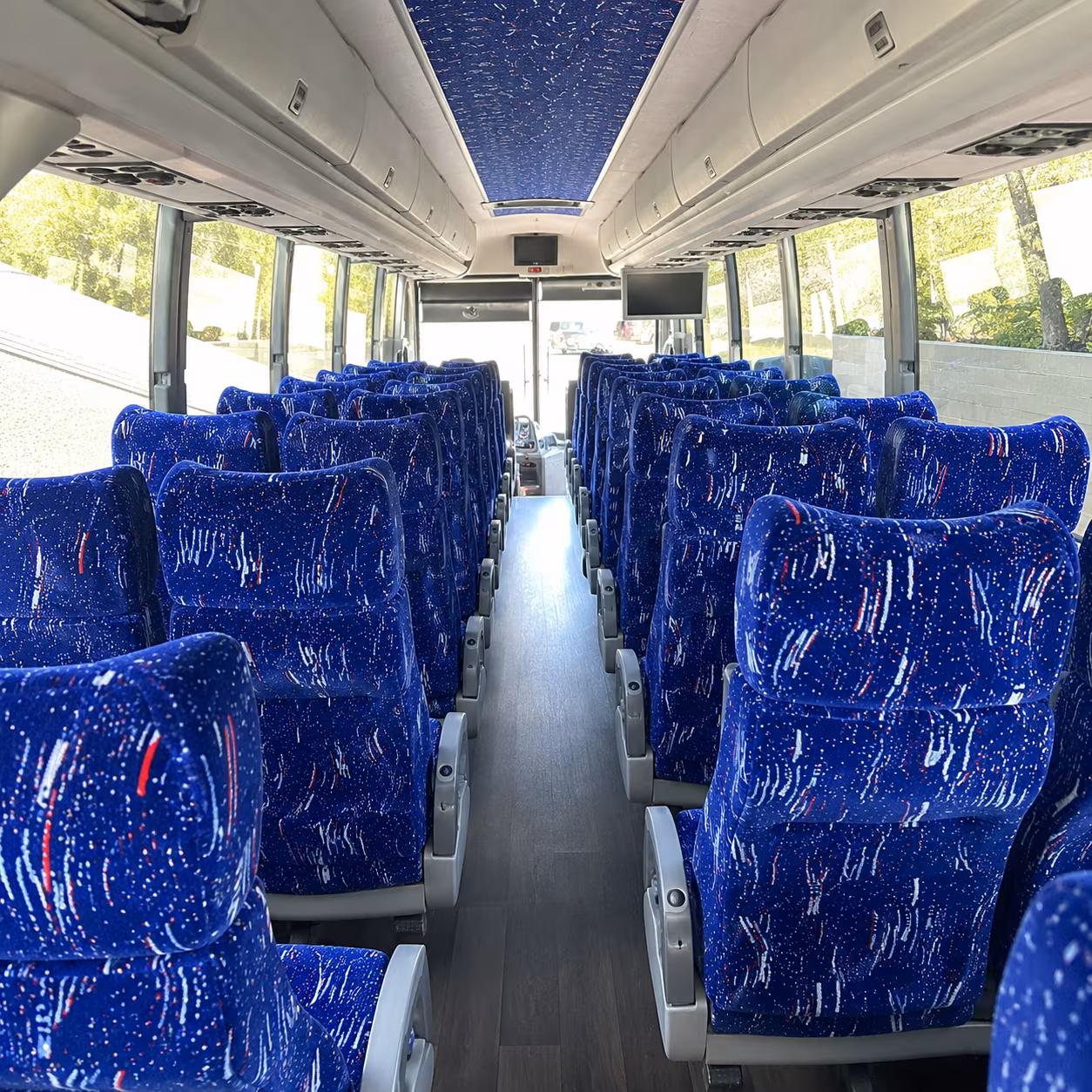 deerfield beach 50 passenger charter bus interior