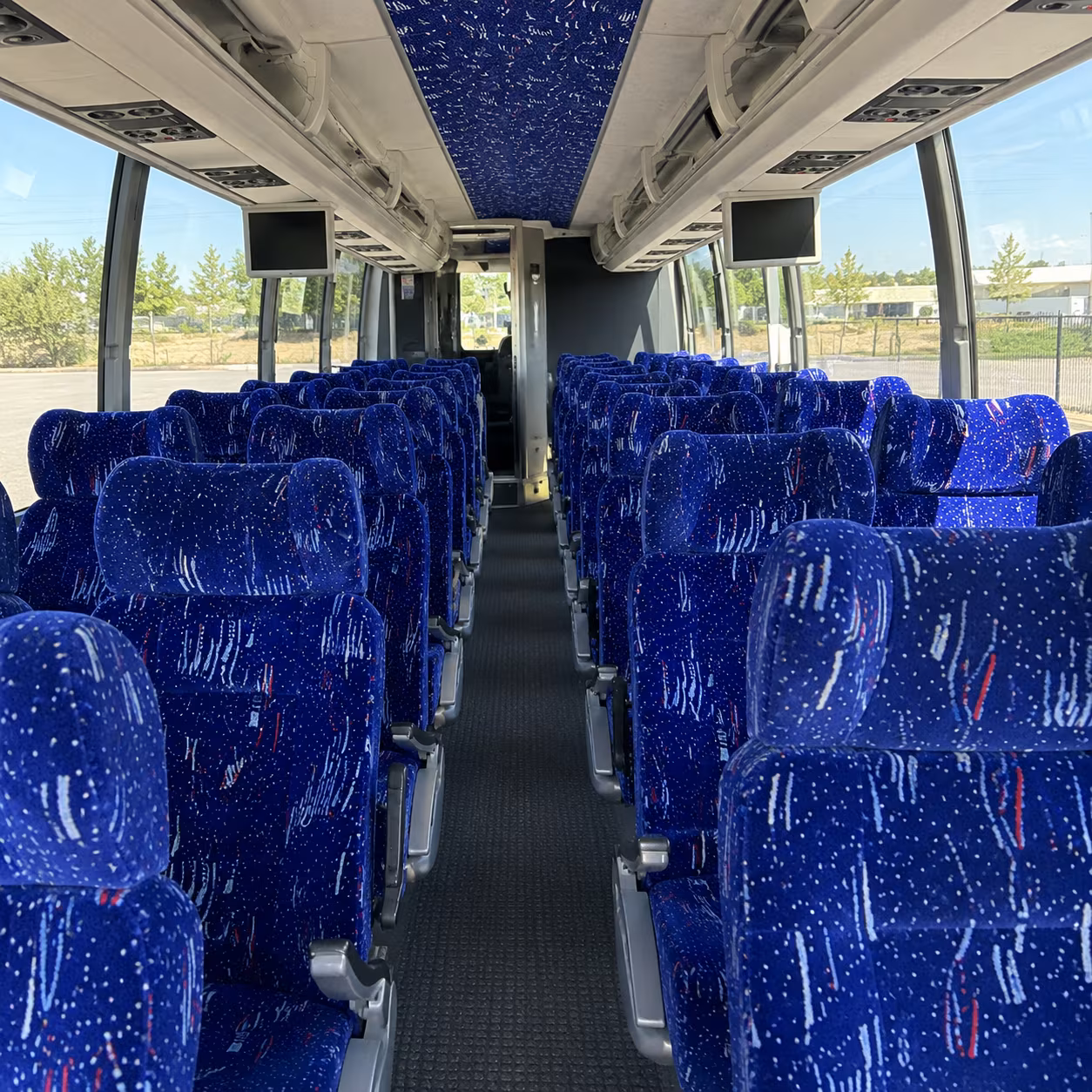 deerfield beach 54 passenger charter bus interior
