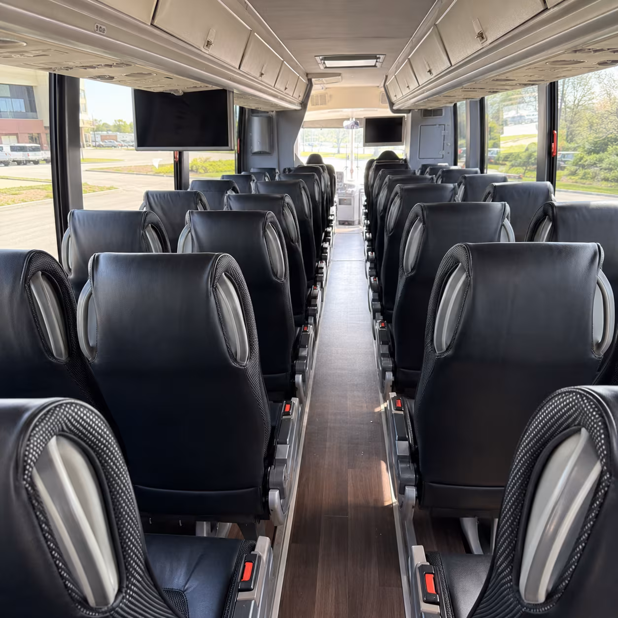 deerfield beach 56 passenger charter bus inside