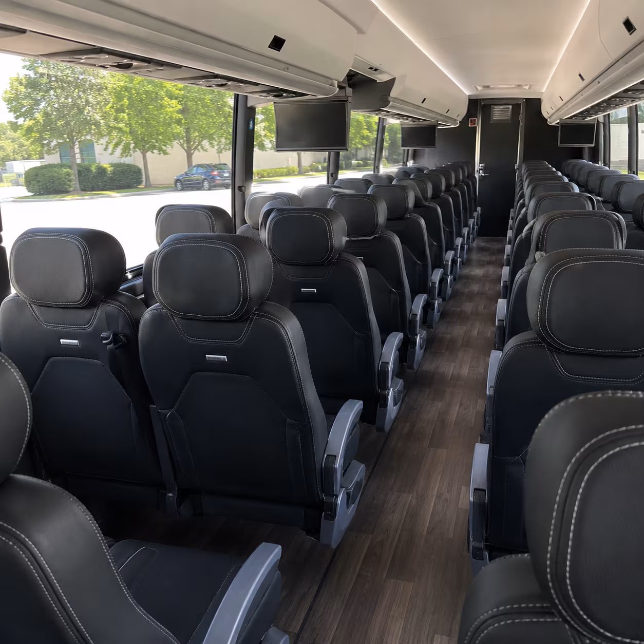 deerfield beach 56 passenger charter bus interior