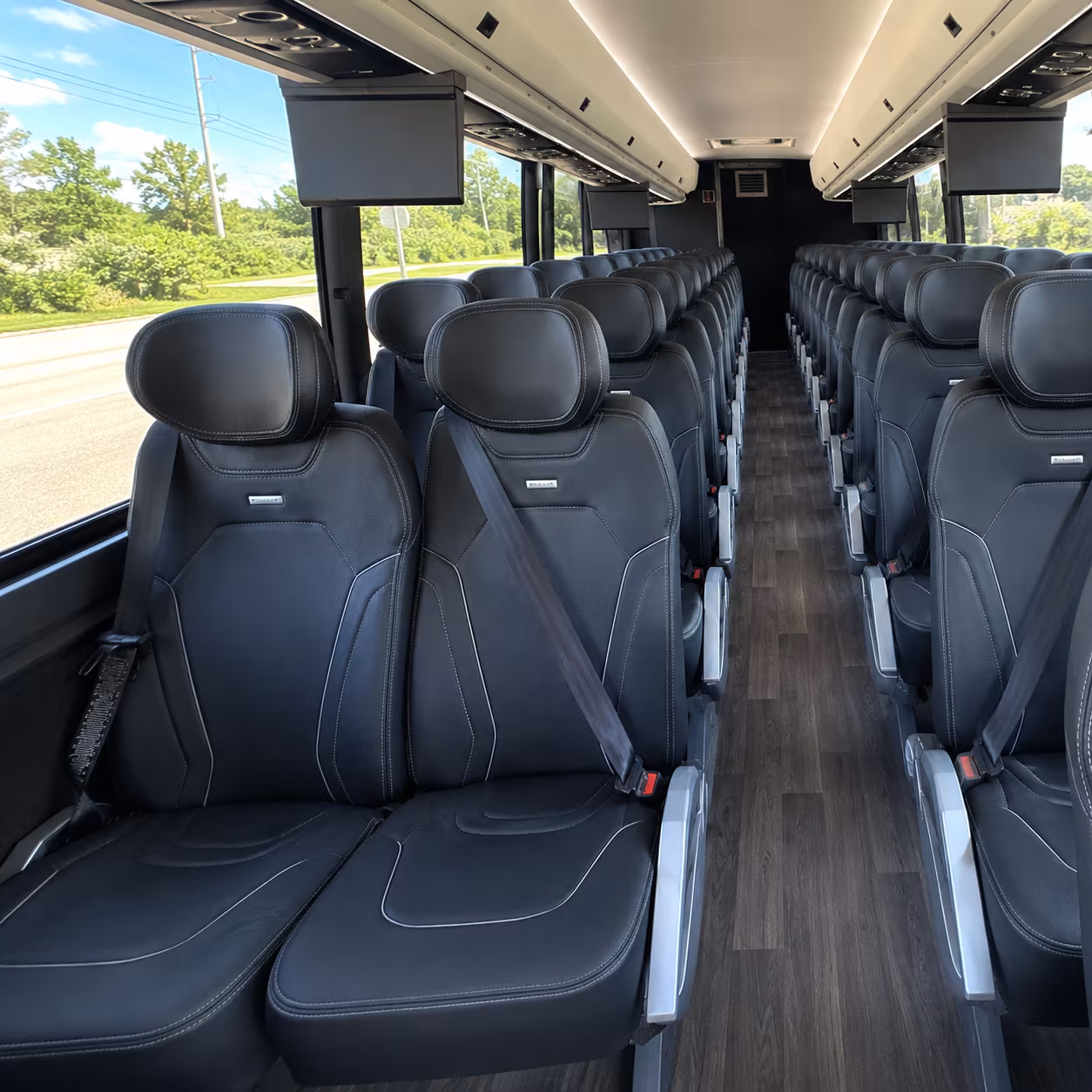 deerfield beach charter bus inside