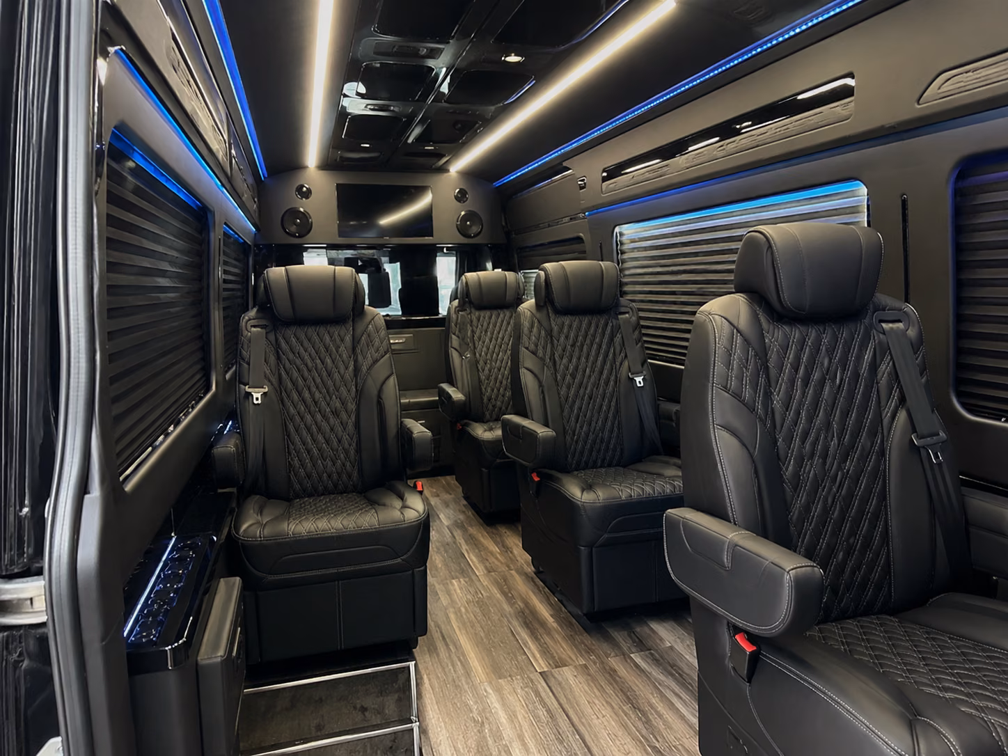 deerfield beach sprinter van with driver inside