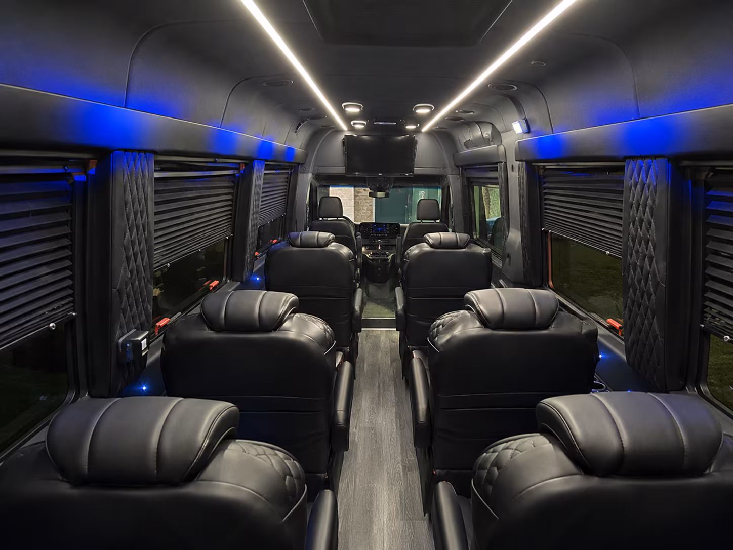 deerfield beach sprinter van with driver interior